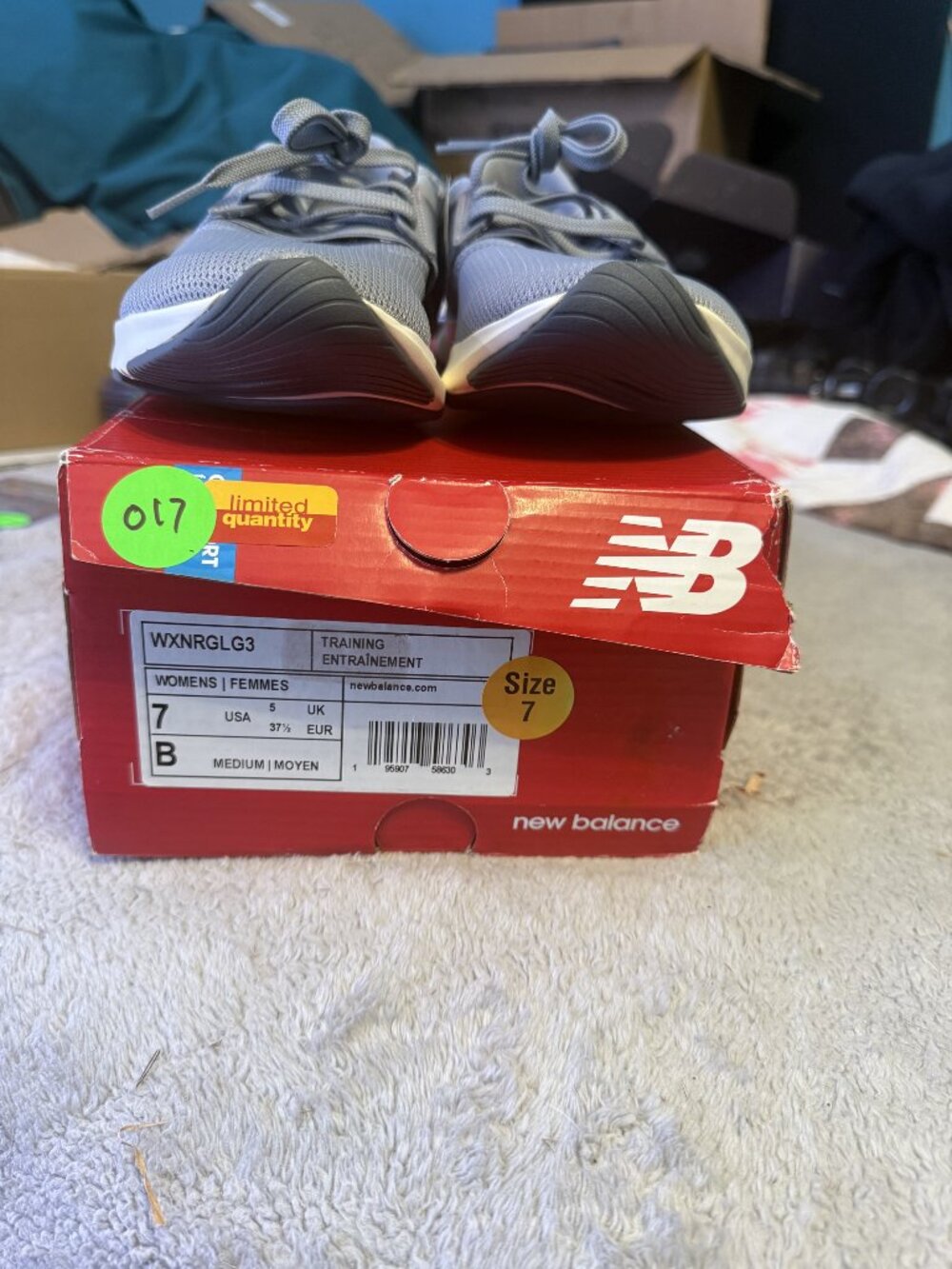 New Balance DynaSoft Nergize v3 Gray Women's 7 B WXNRGLG3 With Box